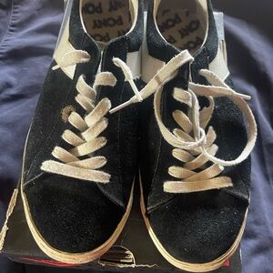 Pony Black Suede Sneakers